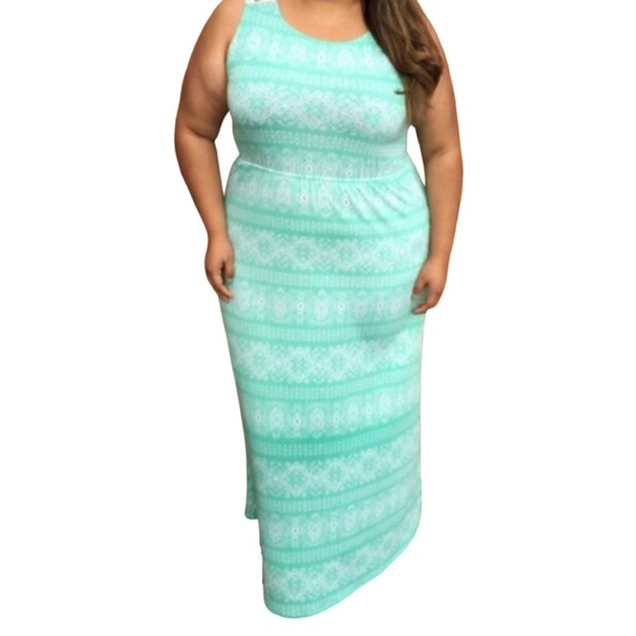 Boho Mint Maxi Dress - Picture 7 of 7